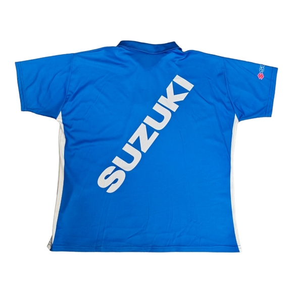 Pilot Suzuki 1/4 Zip Short‎ Sleeve Blue Women’s Racing Jersey Large Made In USA - Picture 6 of 7